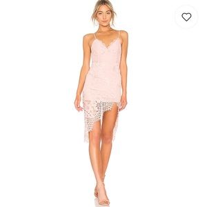 Lovers + friends Nova Dress in Blush Pink
